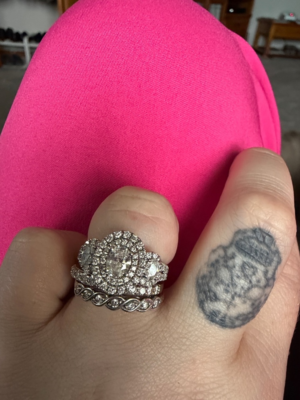 Vera Wang Love wedding ring set